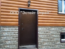 металлосайдинг под бревно, профнастил под камень, откосы